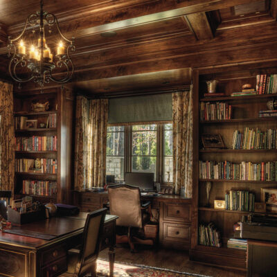 Custom Built Ins and Wood Paneling_Home Office