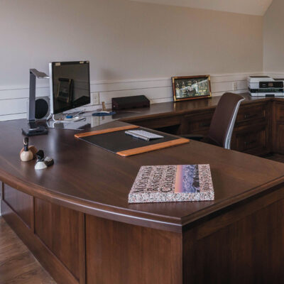 Custom Wood Desk_Home Office_Nicholas James Fine Woodworking